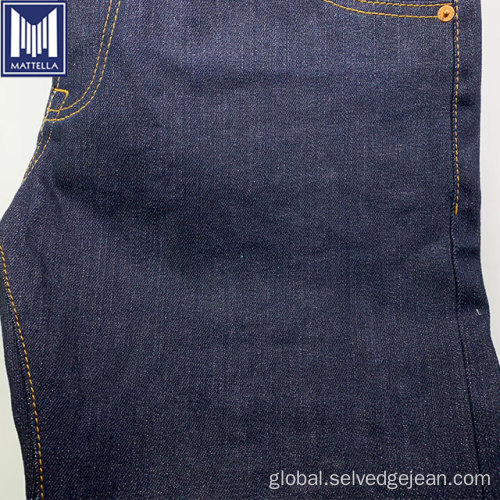 Denim Jeans Men japanese indigo vintage raw selvedge denim jacket jeans Supplier